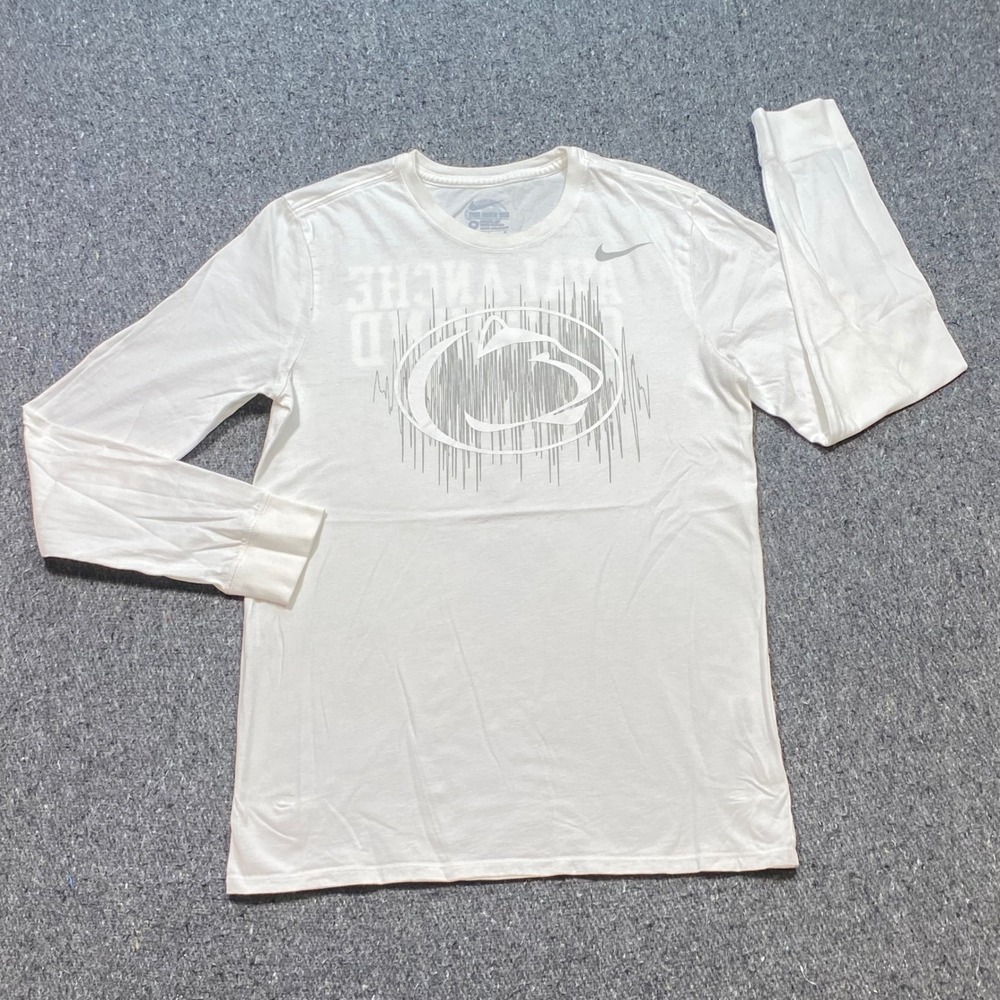 Nike Penn State Nittany Lions Sz M Mens White Streetwear 2017 White Out TShirt